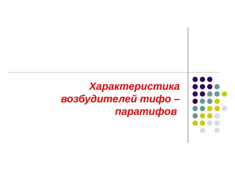 Характеристика возбудителей тифо – паратифов