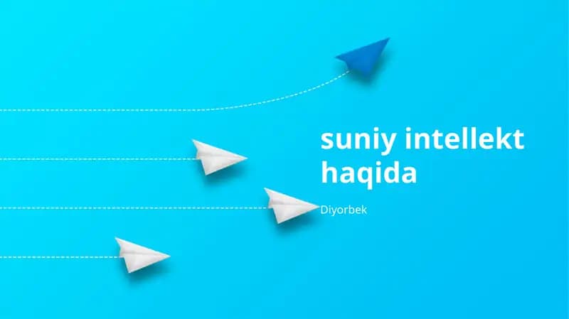 Suniy Intellekt haqida