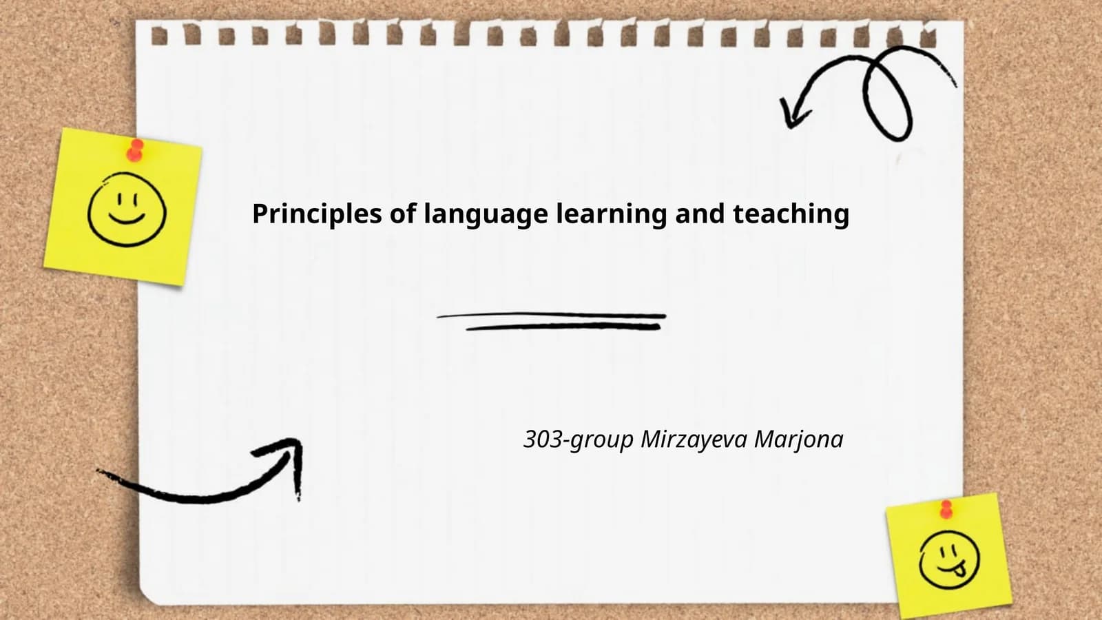 Principles of language learning and teaching