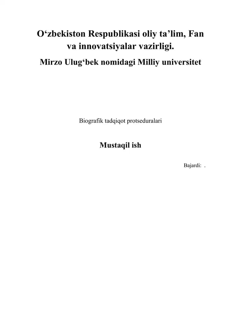 Biografik tadqiqot protseduralari