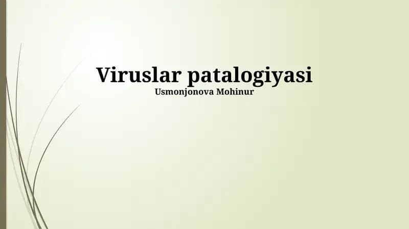 Viruslar patalogiyasi
