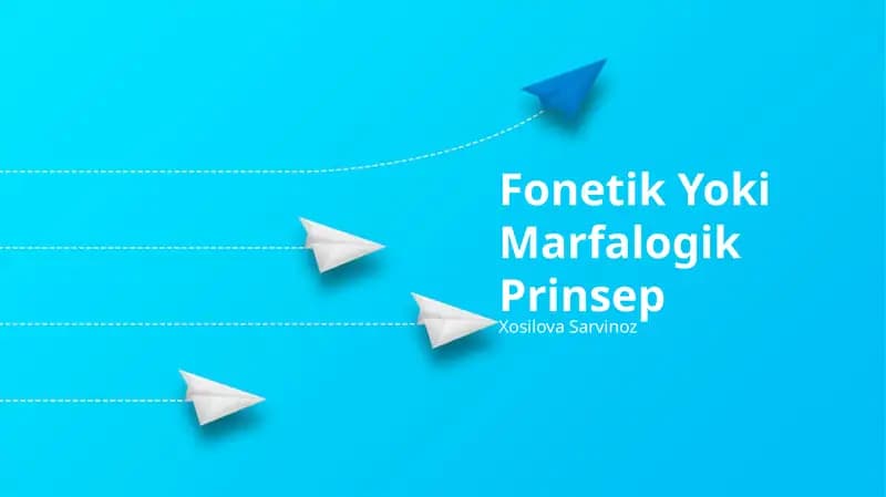 Fonetik Yoki Marfalogik Prinsep