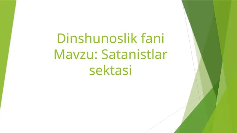 Satonistlar sektasi