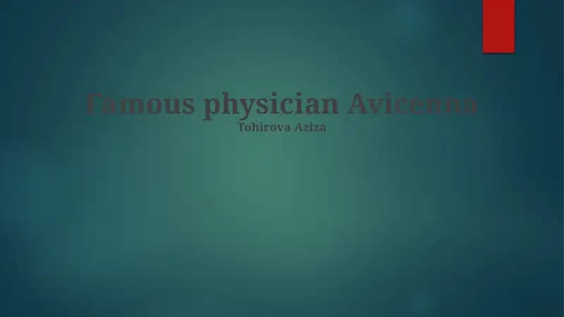 Avicenna: A Life of Medicine and Philosophy
