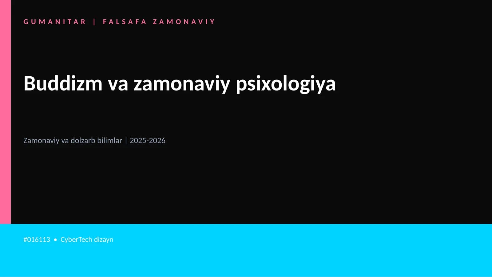 Buddizm va zamonaviy psixologiya