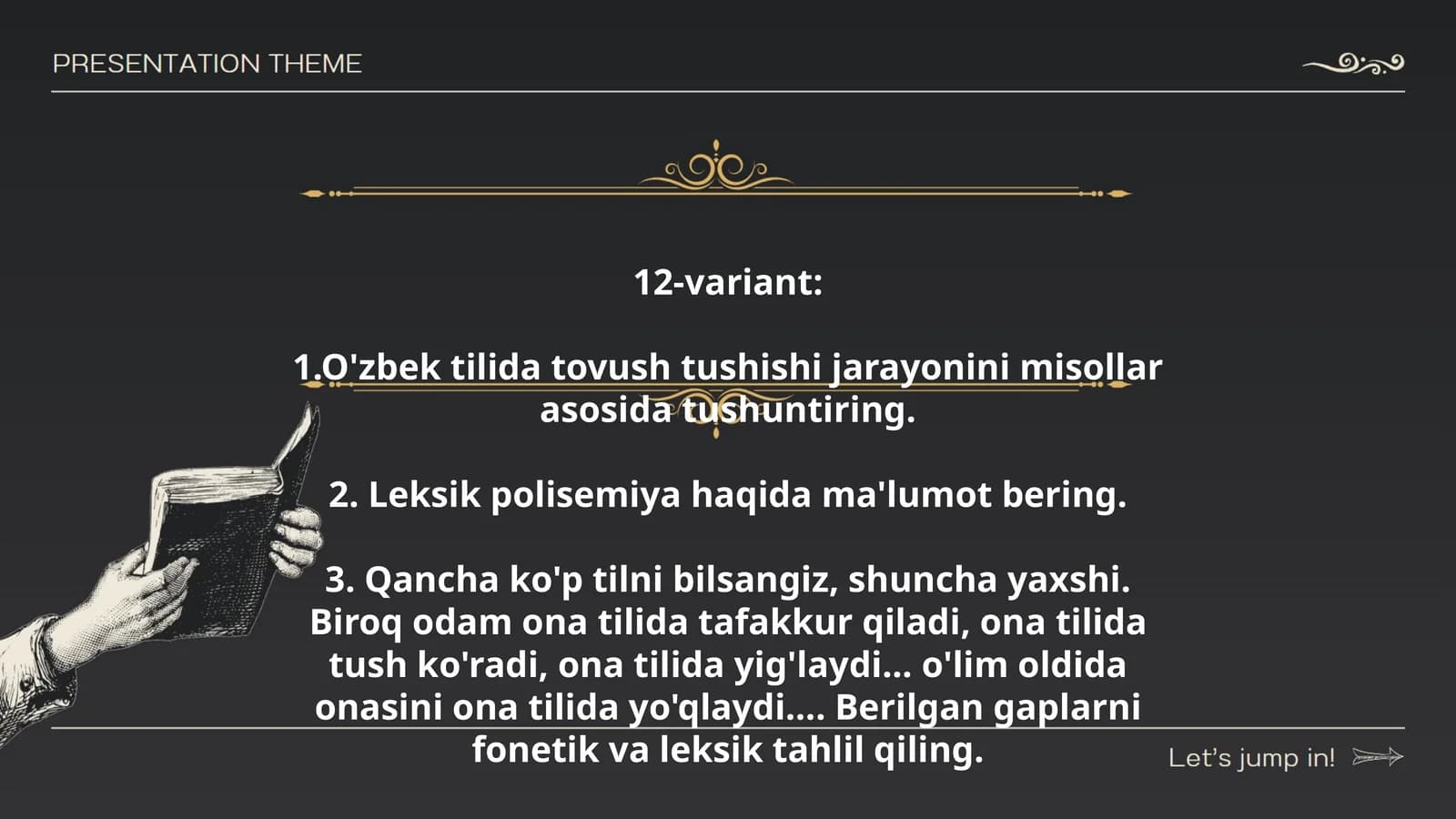 O'zbek tilida tovush tushishi jarayoni