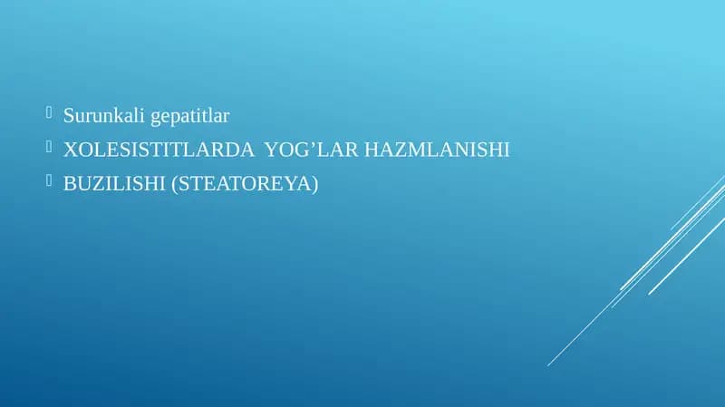 Surunkali gepatitlar