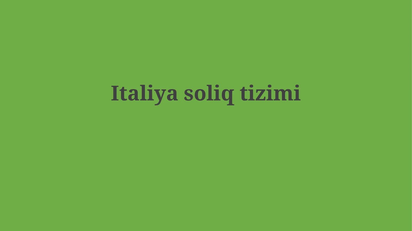 Italiyasoliqtizimi
