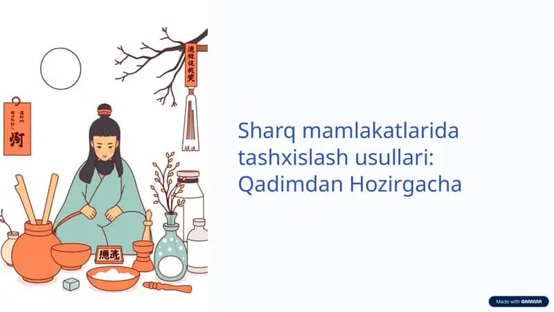 An'anaviy Sharq tibbiyotining asoslari
