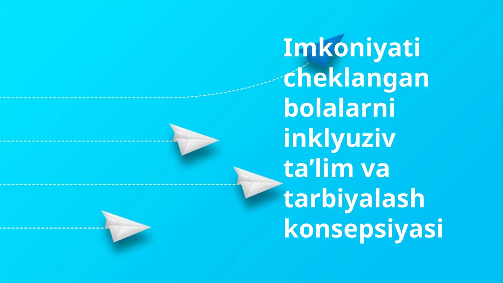 Imkoniyati cheklangan bolalarni inklyuziv ta’lim va tarbiyalash konsepsiyasi