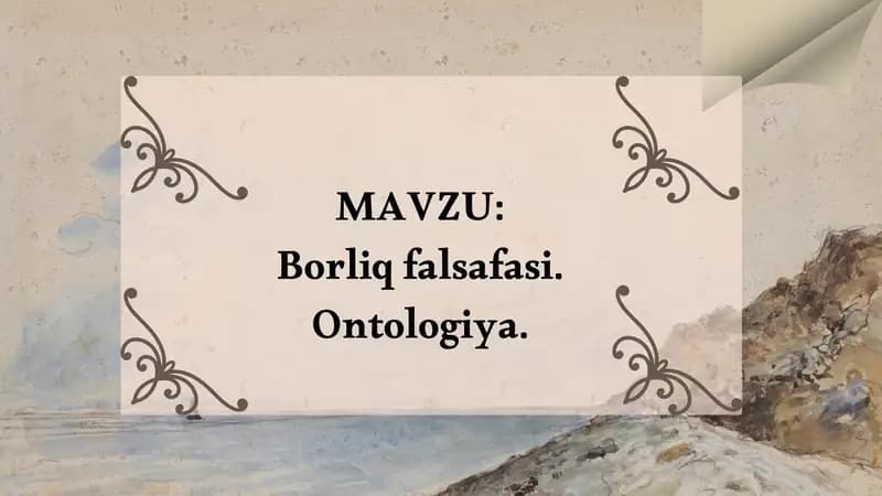 Borliq falsafasi