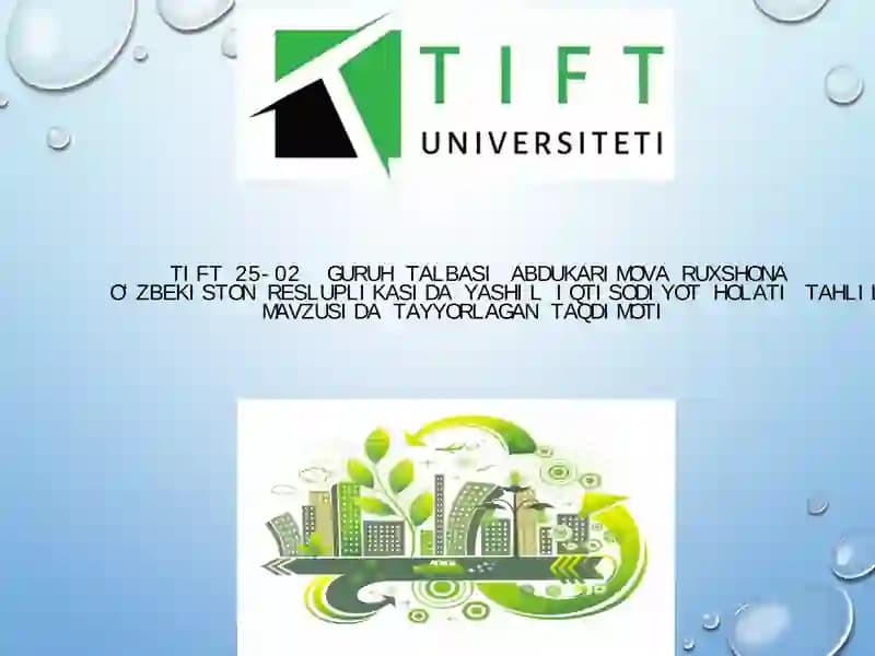 Yashil iqtisodiyot modeli