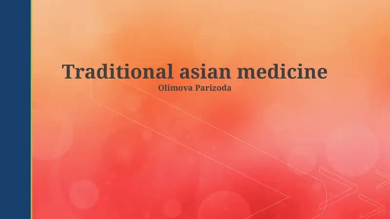 Traditional Asian Medicine