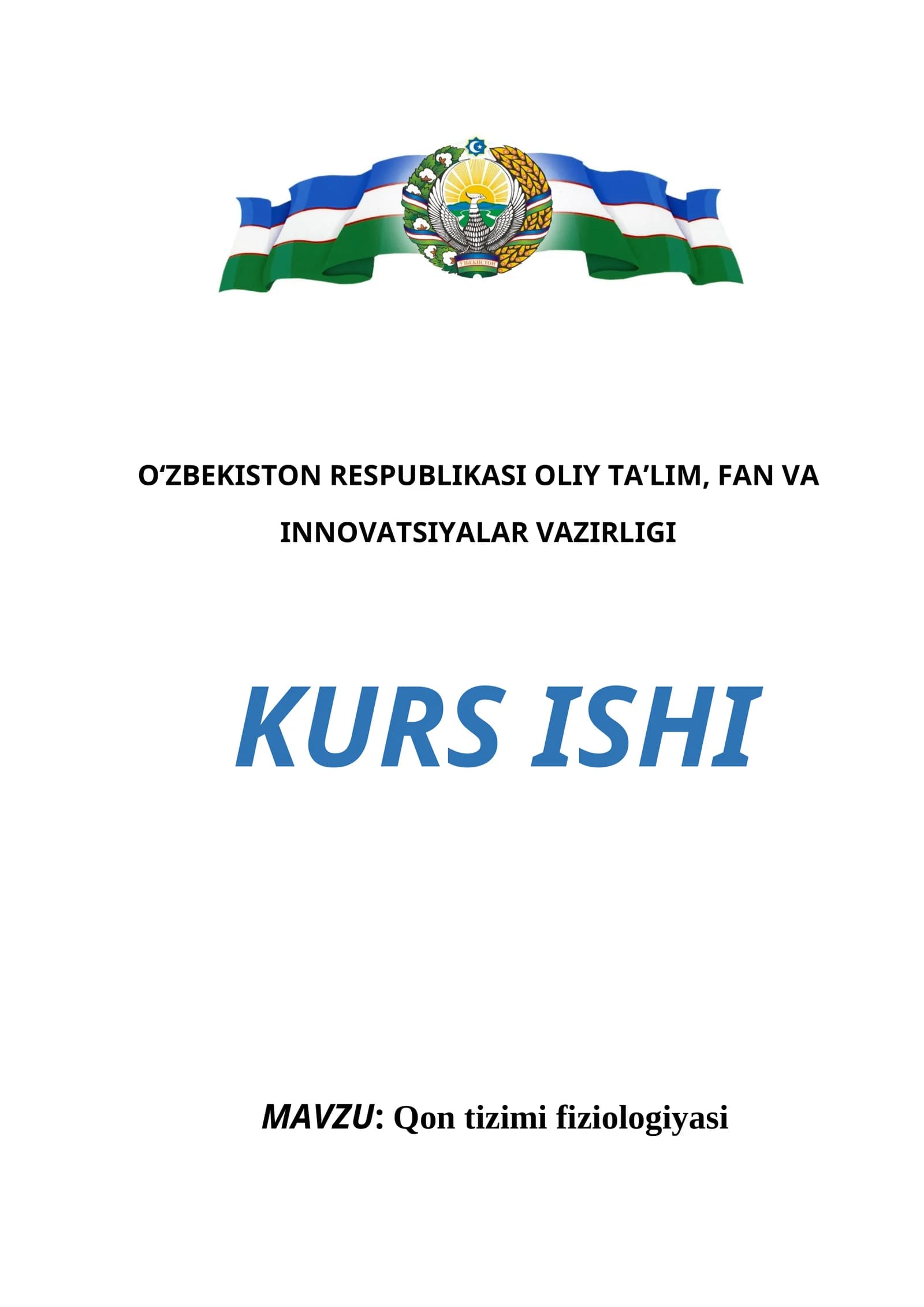 Qon tizimi fiziologiyasi