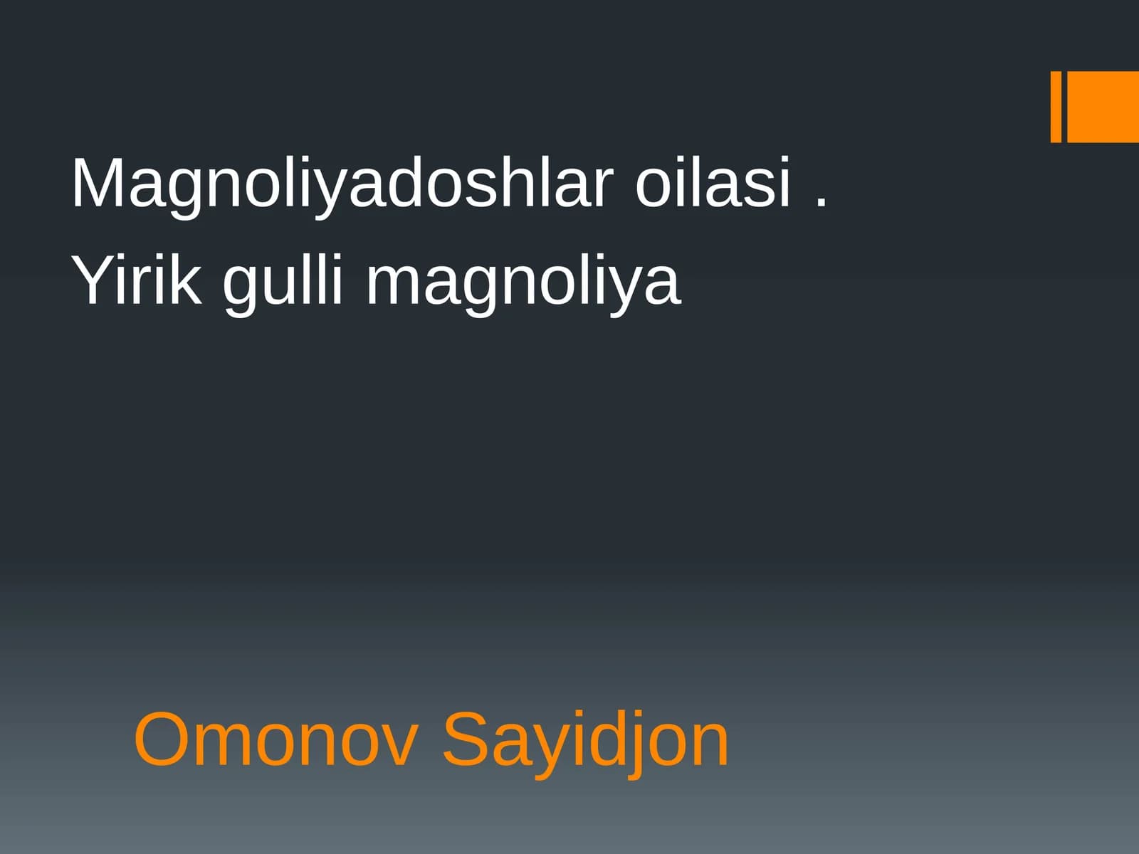 Magnoliyadoshlaroilasi