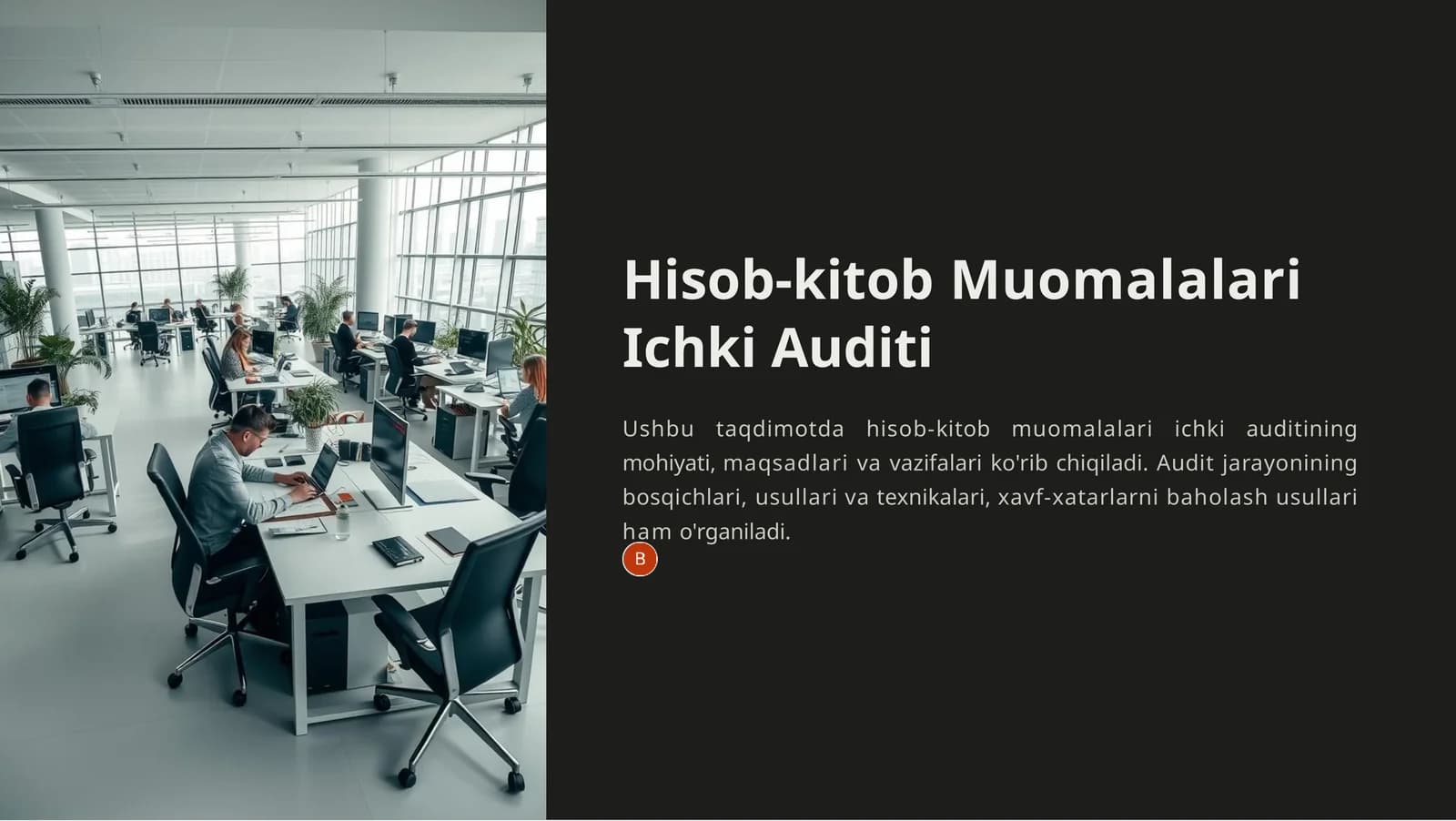 Hisob-kitob Muomalalari Ichki Auditi