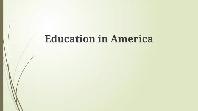 Education in America
