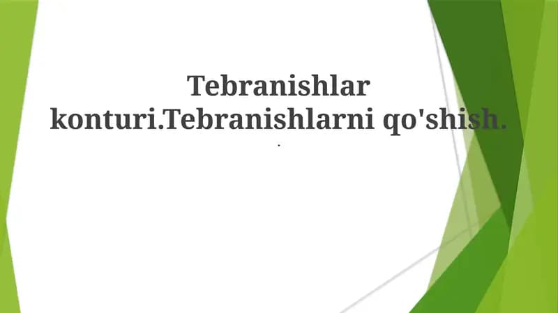 Tebranishlar konturi