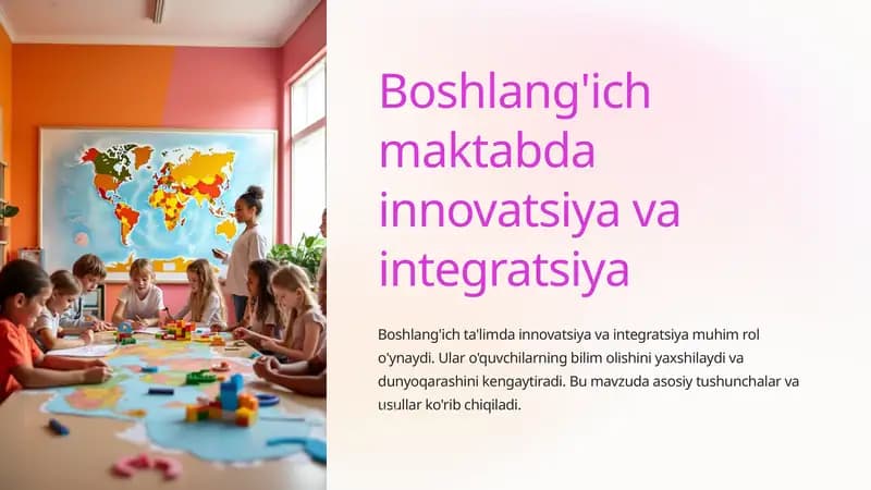 Innovatsiya va Integratsiya