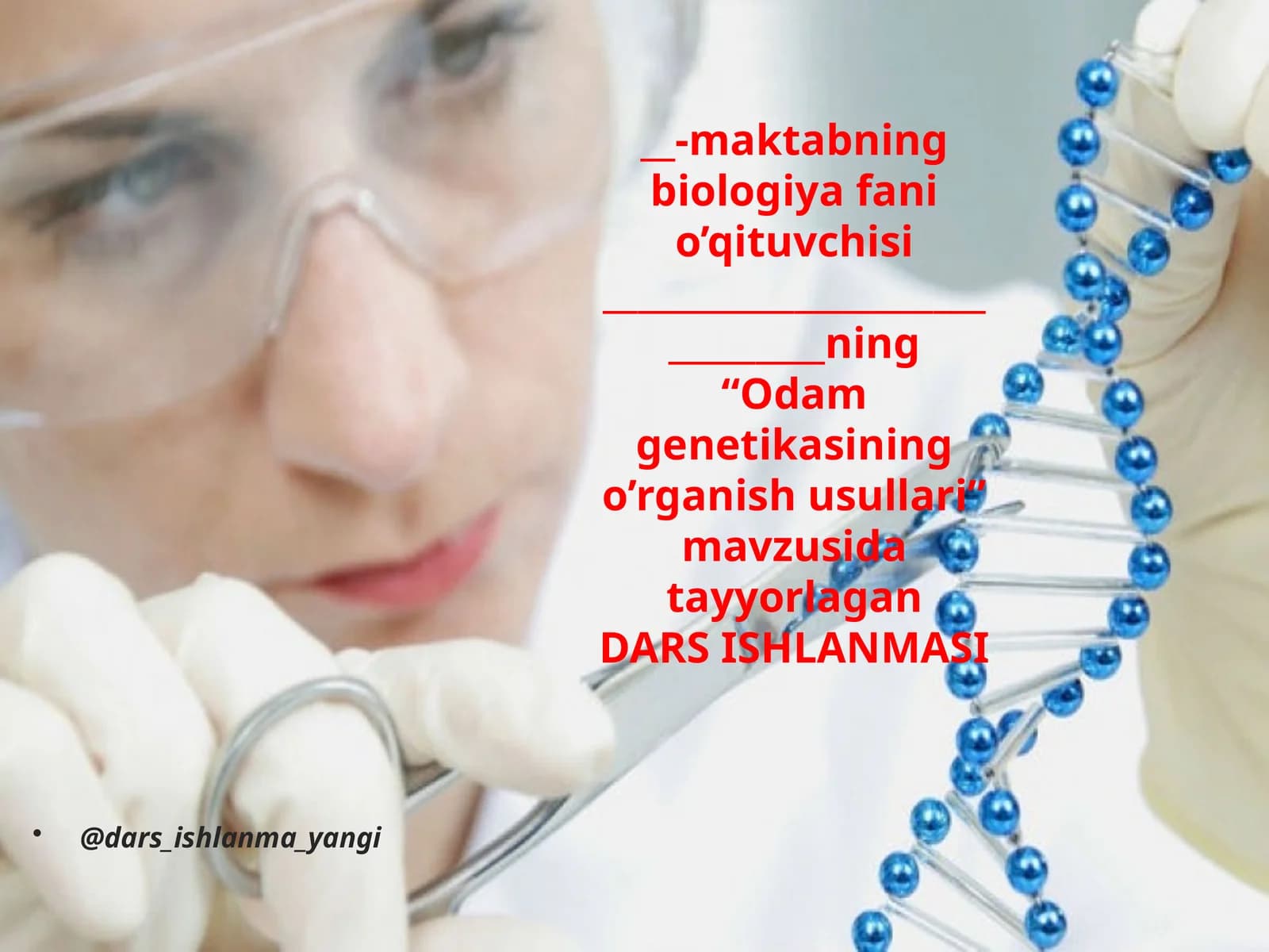 Odamgenetikasining o'rganish usullari