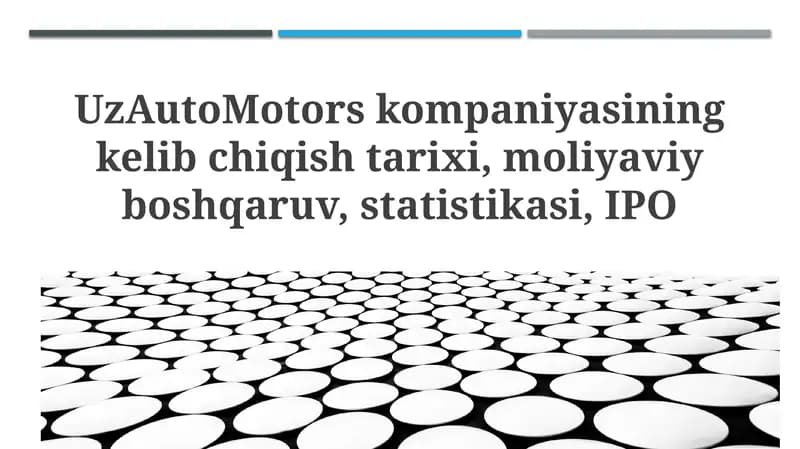 UzAutoMotors kompaniyasining kelib chiqishi