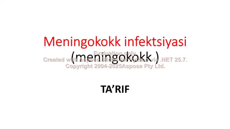 Meningokokk infektsiyasi