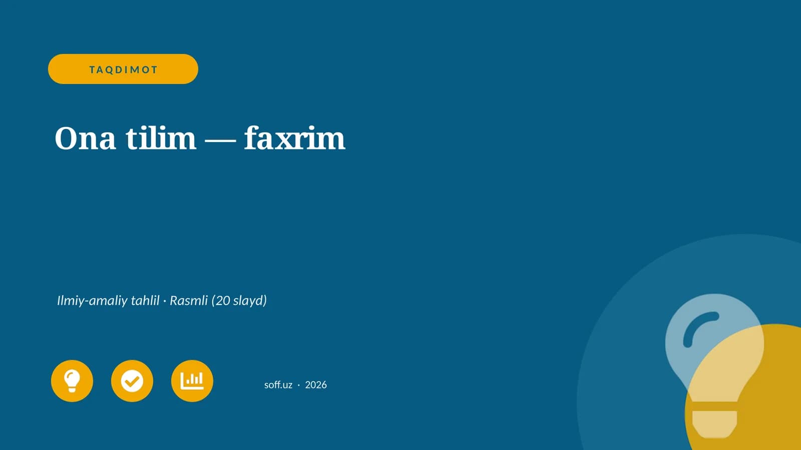 Ona tilim — faxrim