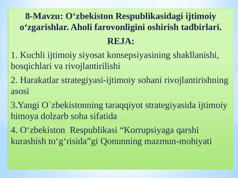 Korrupsiyaga qarshi kurash