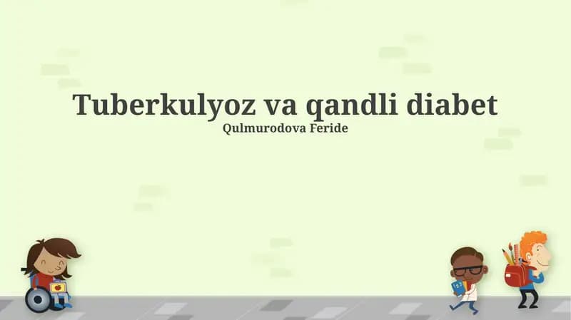 Tuberkulyoz va qandli diabet