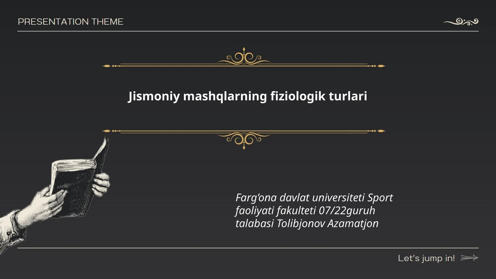 Jismoniy mashqlarning fiziologik turlari