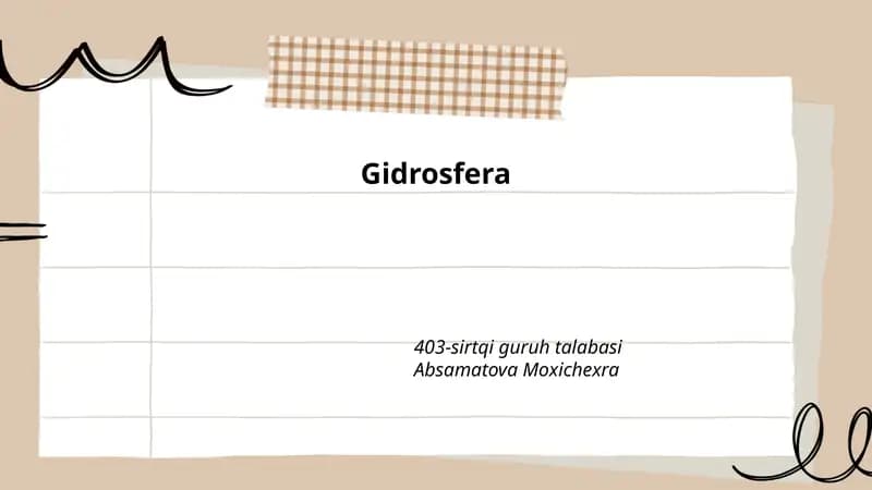 Gidrosfera