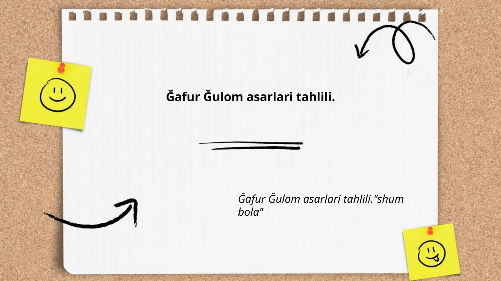 "Shum Bola" asarining tahlili