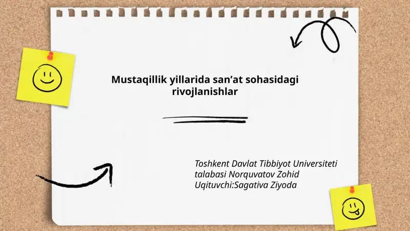 Mustaqillik Yillarida San'at Sohasidagi Rivojlanishlar