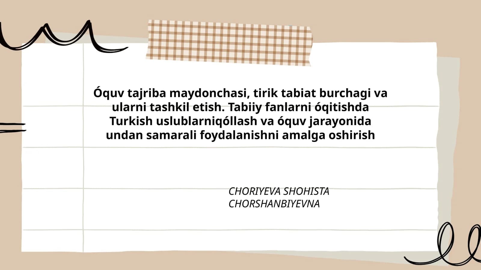 Óquv tajriba maydonchasi