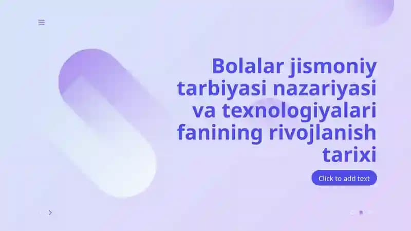 Bolalar jismoniy tarbiyasi nazariyasi va texnologiyalari fanining rivojlanish tarixi