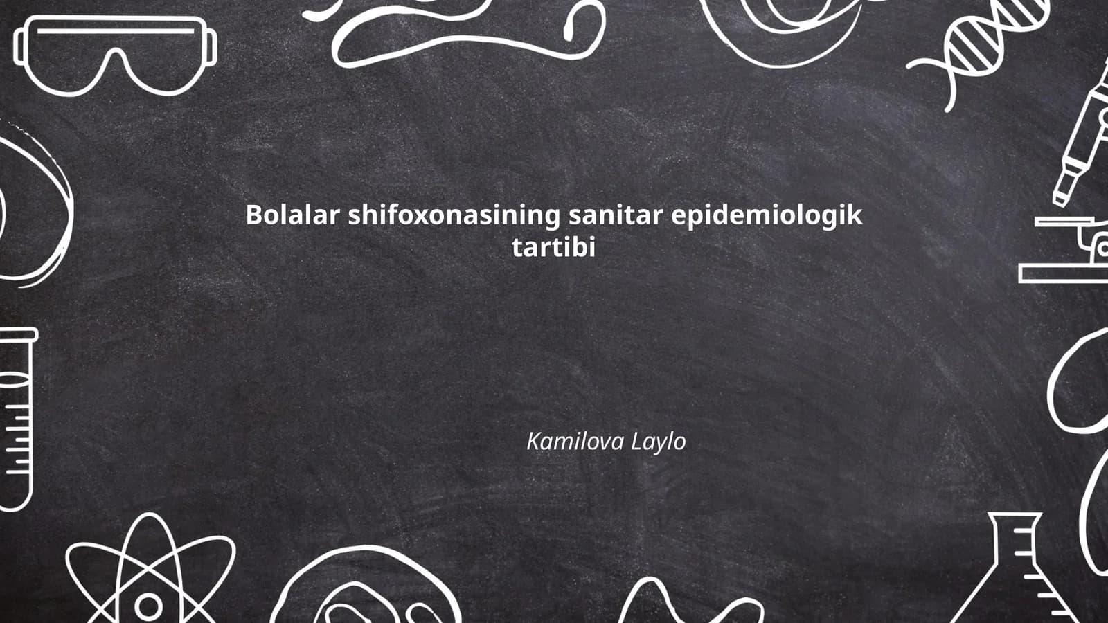 Bolalar shifoxonasining sanitar epidemiologik tartibi