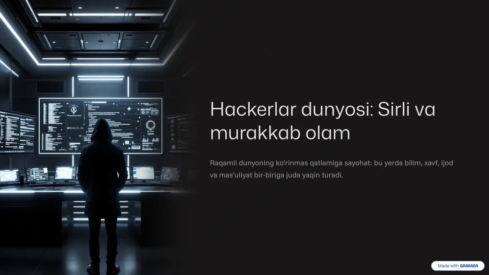 Hackerlar dunyosi: Sirli va murakkab olam