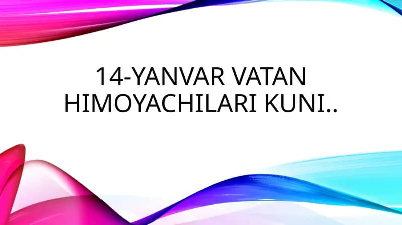 14-yanvar vatan himoyachilari kuni