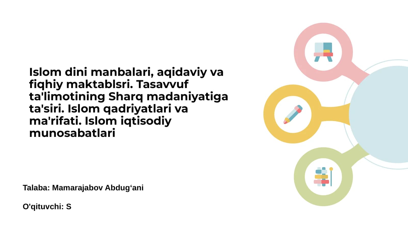 Islom dini asosiy manbalari