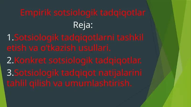 Empiriksotsiologiktadqiqotlar