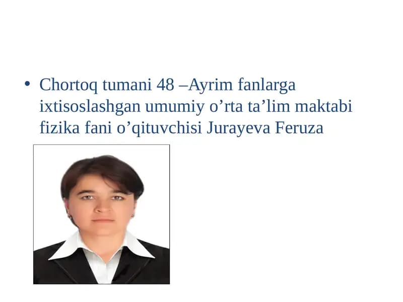 Jurayeva Feruza