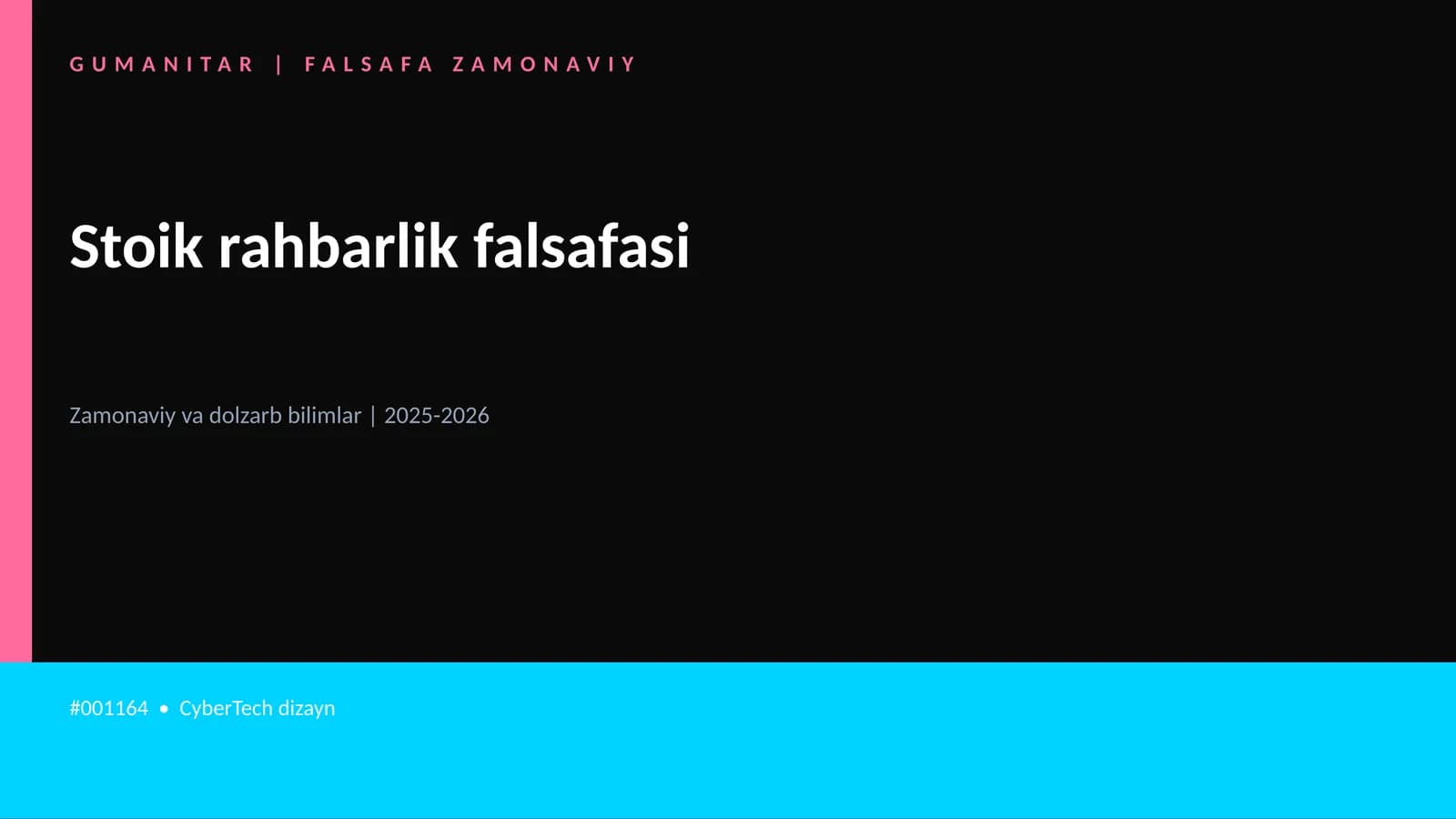 Stoik rahbarlik falsafasi