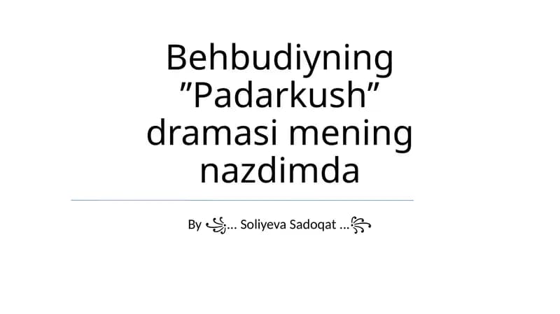 Padarkush drama
