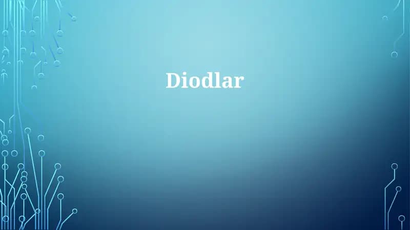 Diodlar