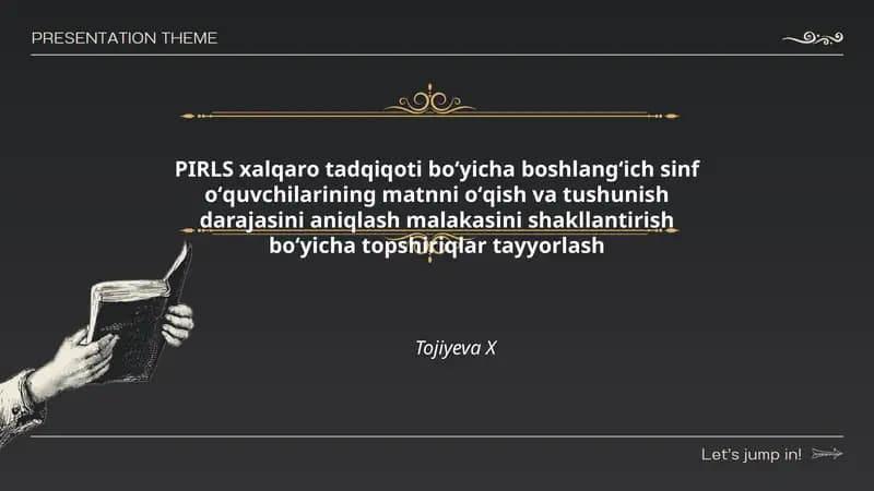 PIRLS xalqaro tadqiqoti