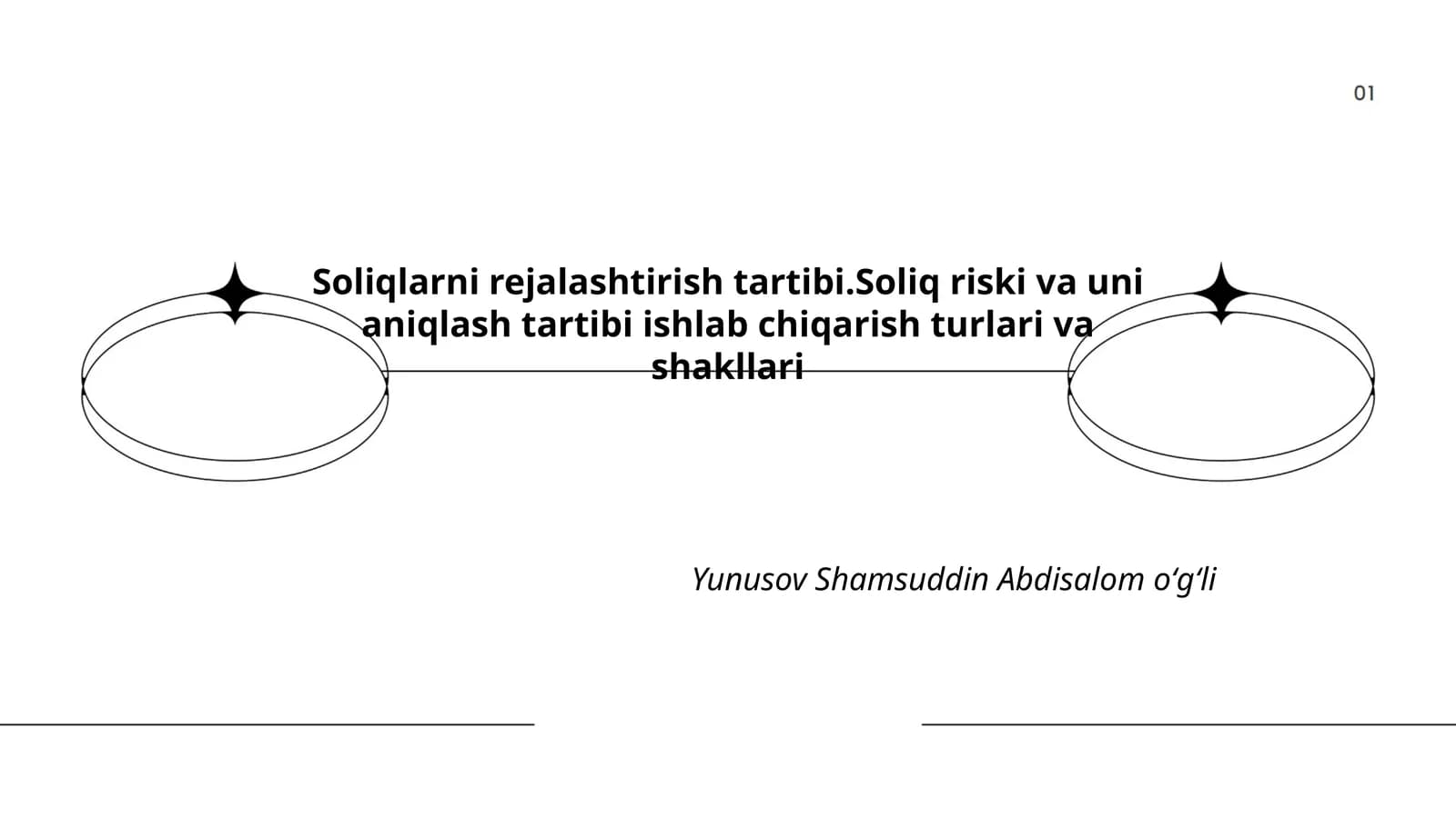Soliqlarni rejalashtirish tartibi
