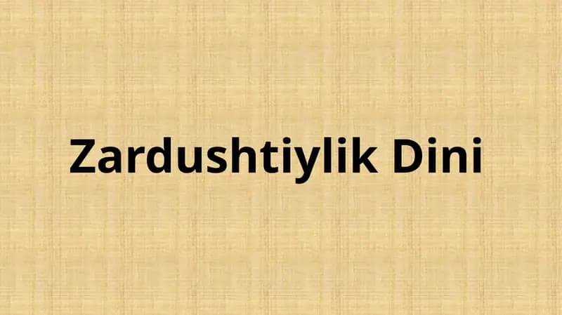 Zardushtiylik Dini