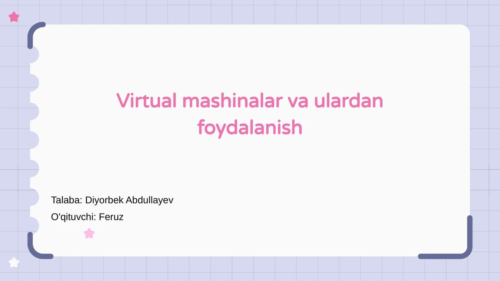 Virtual mashinalar va ulardan foydalanish