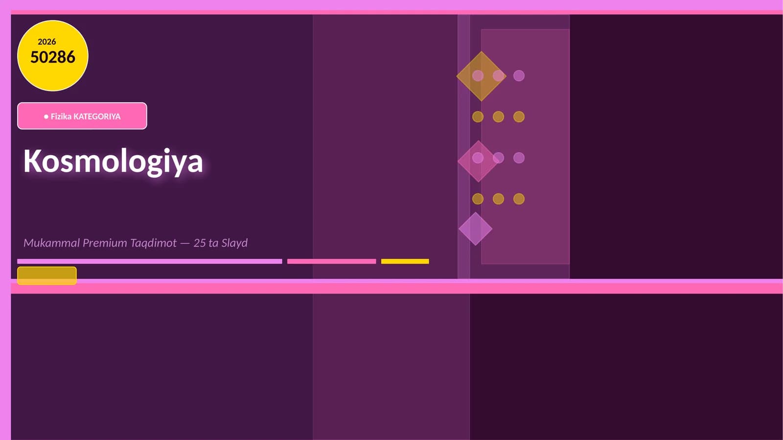 Mukammal Premium Taqdimot — 25 ta Slayd