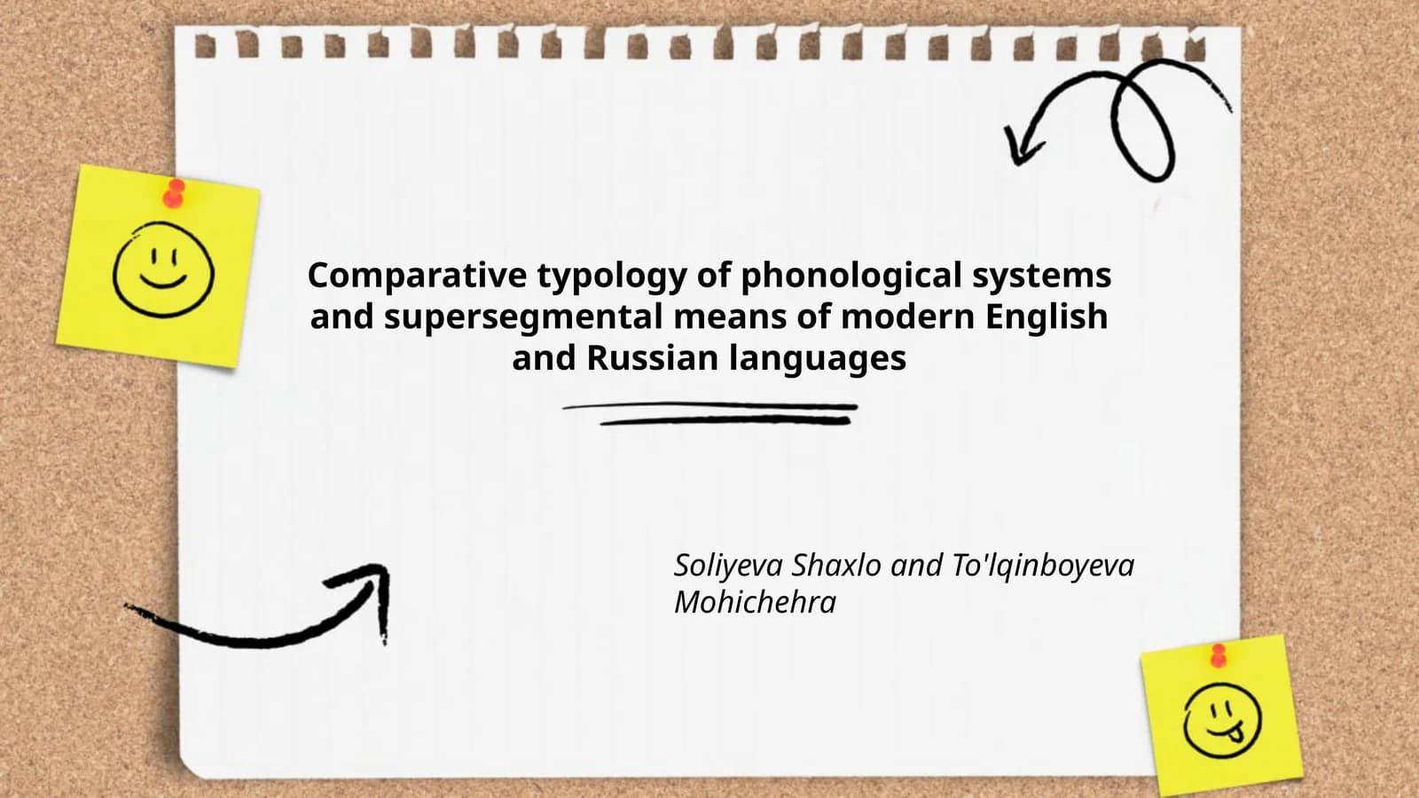 Phonological Systems and Supersegmental Means in English and Russian Languages